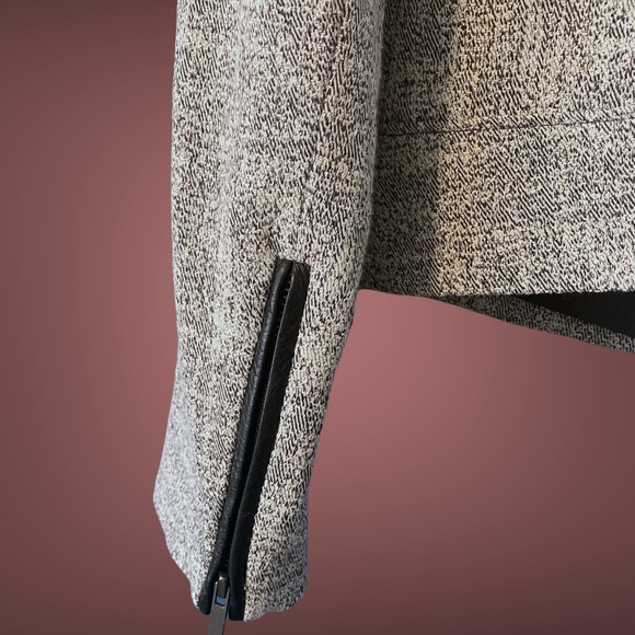 Classiques Entier Knit/Leather Blazer - Picture 3 of 7